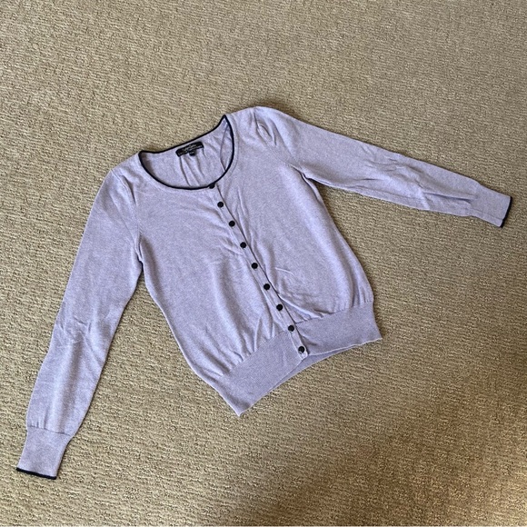 Women's Purple Button-Up Blouse - Picture 1 of 4